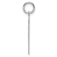 Sterling Silver Rhodium-plated Polished Number 31 Charm view 2