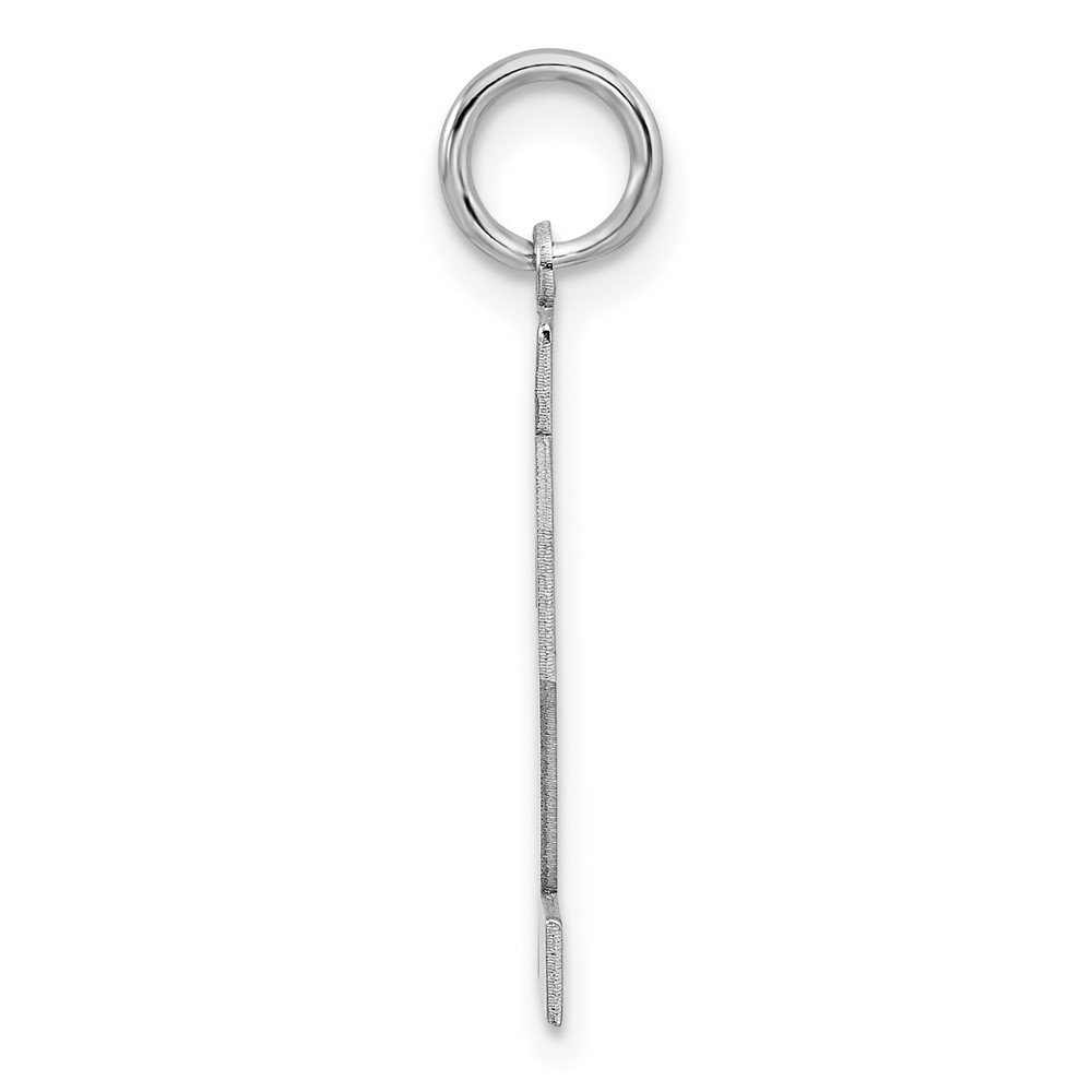 Sterling/Silver Rhodium-plated Polished Number 32 Charm (QMS32)