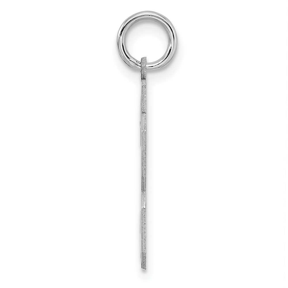 Sterling/Silver Rhodium-plated Polished Number 33 Charm (QMS33)