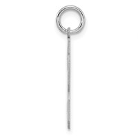 Sterling Silver Rhodium-plated Polished Number 33 Charm view 2