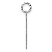 Sterling Silver Rhodium-plated Polished Number 41 Charm view 2