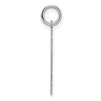 Sterling Silver Rhodium-plated Polished Number 44 Charm view 2