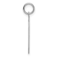 Sterling Silver Rhodium-plated Polished Number 50 Charm view 2