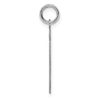 Sterling Silver Rhodium-plated Polished Number 51 Charm view 2