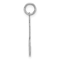 Sterling Silver Rhodium-plated Polished Number 53 Charm view 2