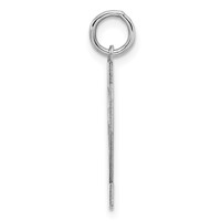 Sterling Silver Rhodium-plated Polished Number 62 Charm view 2