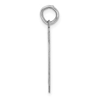 Sterling Silver Rhodium-plated Polished Number 70 Charm view 2