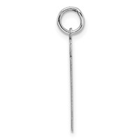 Sterling Silver Rhodium-plated Polished Number 81 Charm view 2