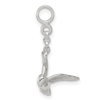 Sterling Silver Bird Dangle Enhancer - 0.5in view 2