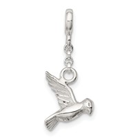 Sterling Silver Bird Dangle Enhancer - 0.5in view 4