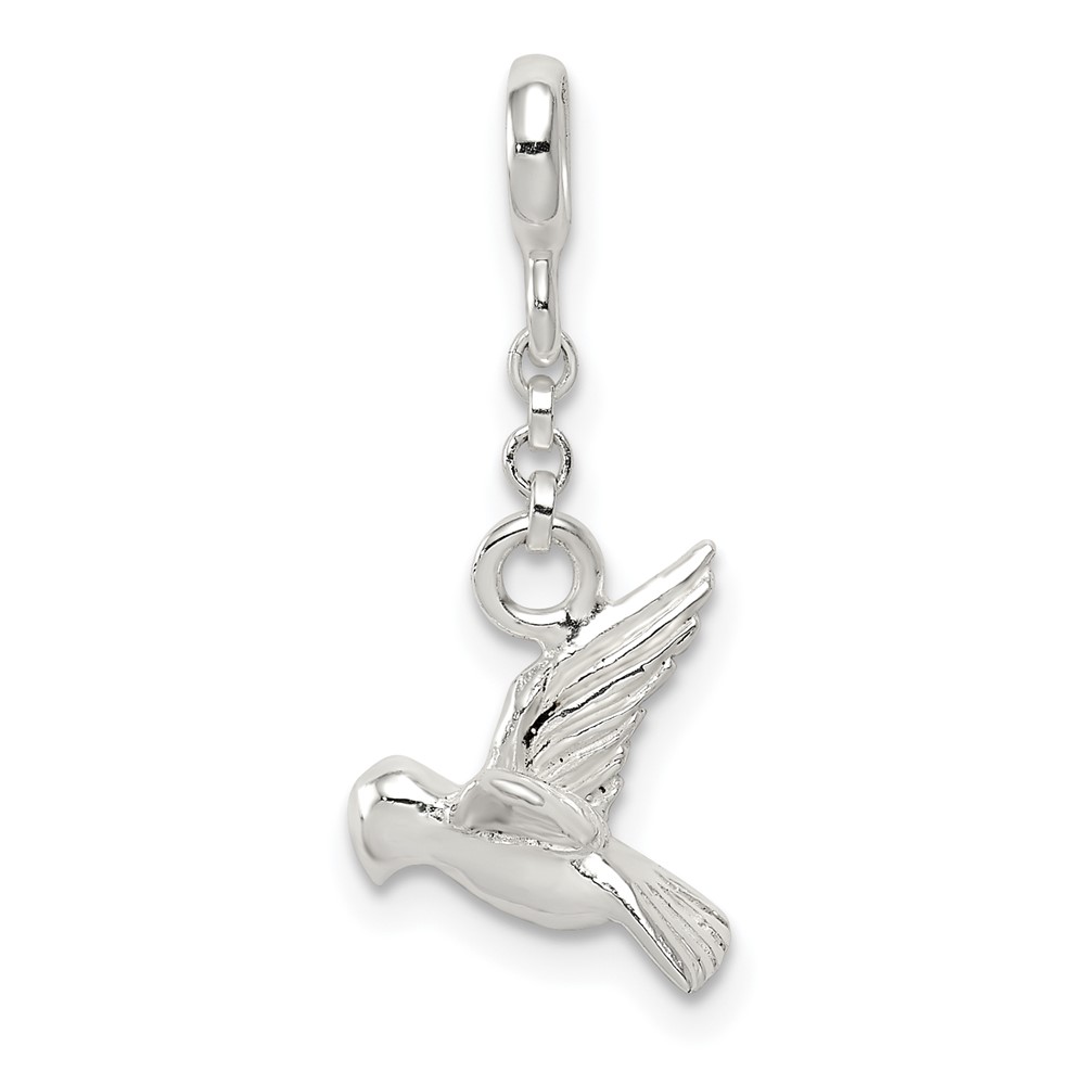 Sterling Silver Bird Dangle Enhancer - 0.5in