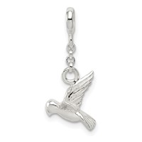 Sterling Silver Bird Dangle Enhancer - 0.5in view 1