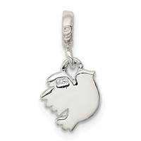 Sterling Silver Polished Bird Enhancer view 4