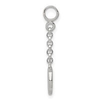 Sterling Silver Polished Bird 1/ Dangle Enhancer - 2in view 2