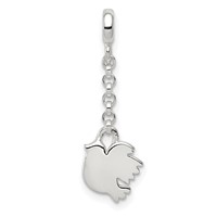 Sterling Silver Polished Bird 1/ Dangle Enhancer - 2in view 1