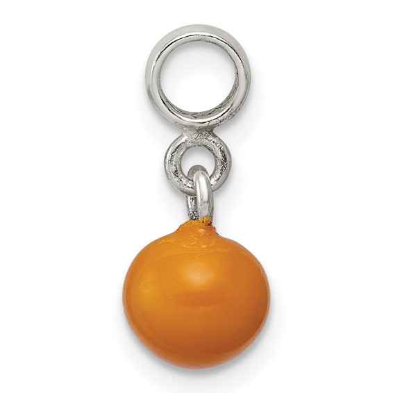 Sterling Silver Yellow Enameled Bead Enhancer