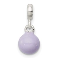 Sterling Silver Lilac Enamel Bead Enhancer view 4