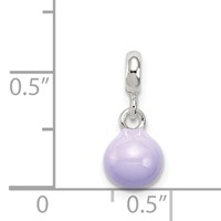 Sterling Silver Lilac Enamel Bead Enhancer view 3