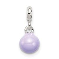 Sterling Silver Lilac Enamel Bead Enhancer view 1