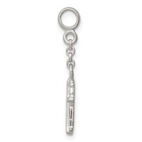 Sterling Silver Cross Dangle Enhancer - 0.5in view 2