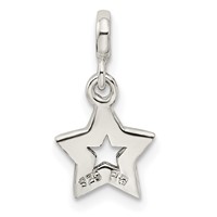 Sterling Silver Enameled Star Enhancer view 4