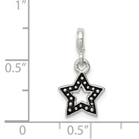 Sterling Silver Enameled Star Enhancer view 3