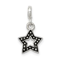 Sterling Silver Enameled Star Enhancer view 1