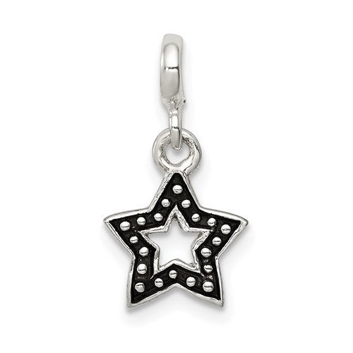 Sterling Silver Enameled Star Enhancer