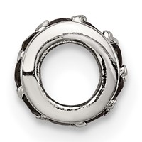Sterling Silver Black CZ Spacer Enhancer view 2