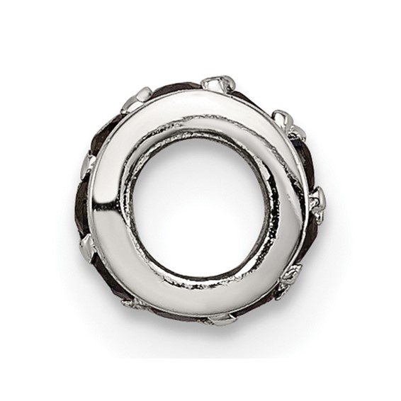 Sterling Silver Black CZ Spacer Enhancer