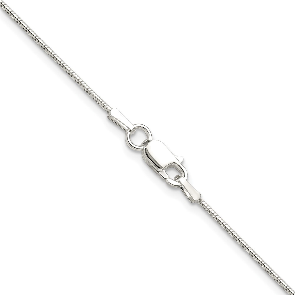 Sterling Silver Polished .90mm Octagonal Snake Chain (QOS025-20)