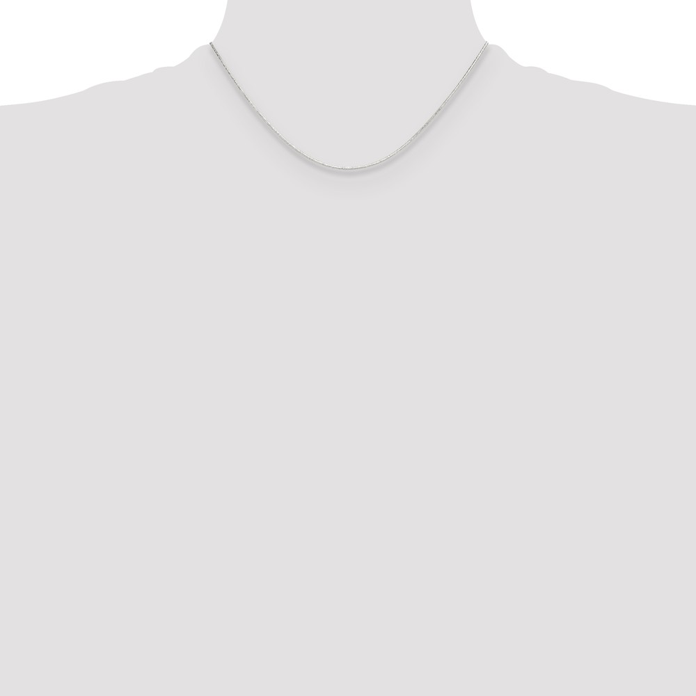 Sterling Silver Polished .90mm Octagonal Snake Chain (QOS025-16)