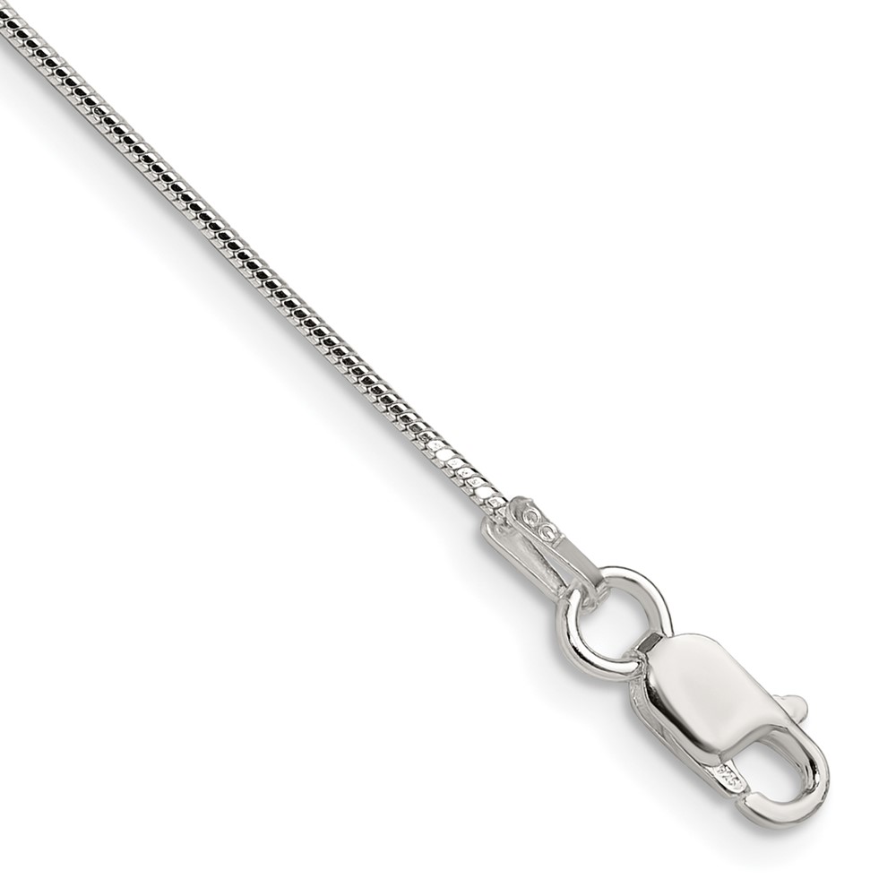 Sterling Silver Polished .90mm Octagonal Snake Chain (QOS025-16)