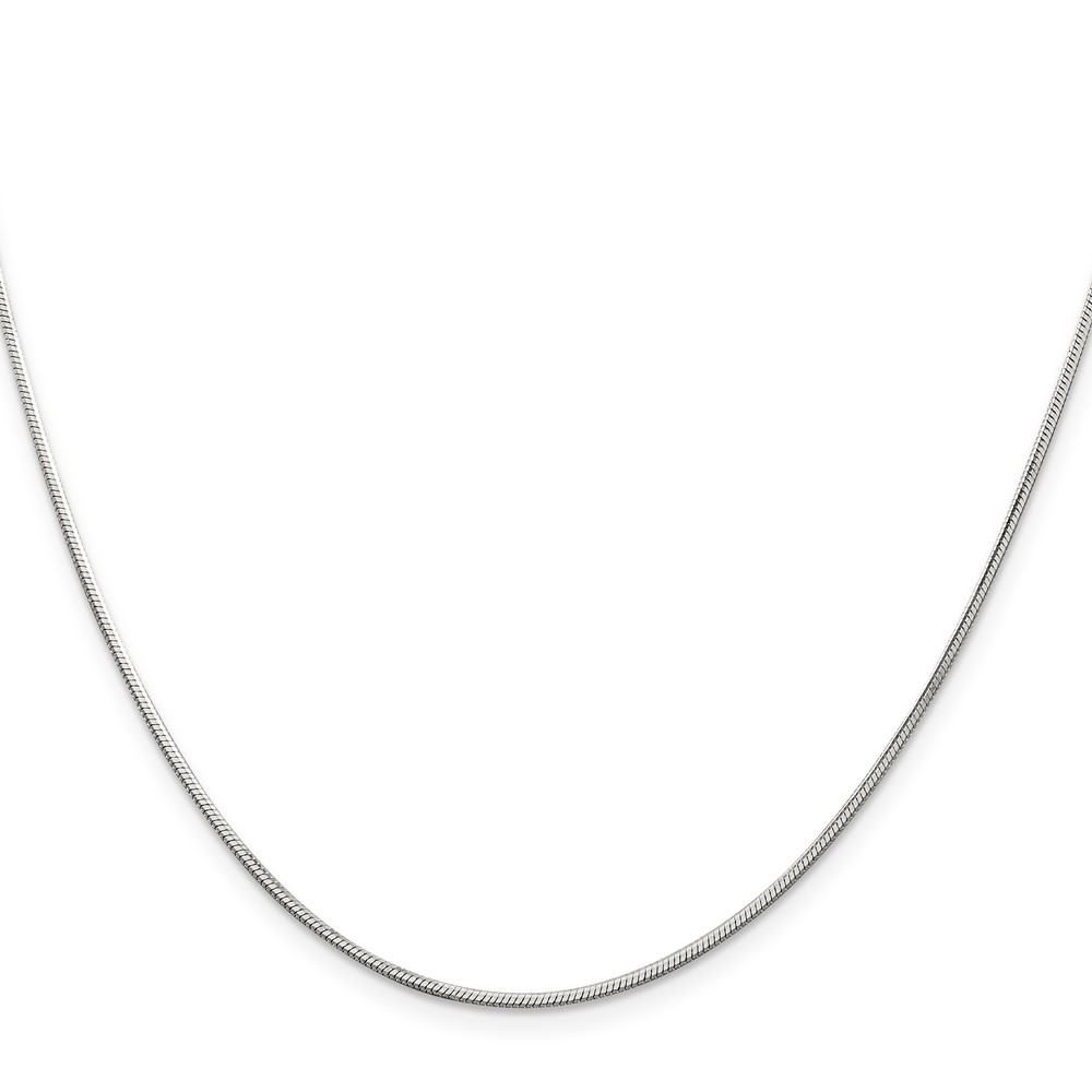 Sterling Silver 1.25mm Octagonal Snake Chain (QOS035-30)