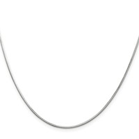 Sterling Silver 1.25mm Octagonal Snake Chain view 2