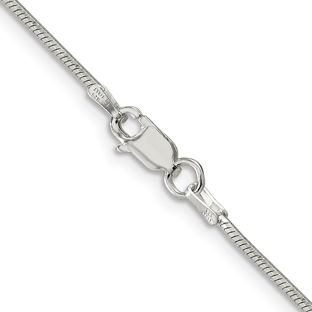 Sterling Silver 1.25mm Octagonal Snake Chain (QOS035-30)