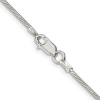 Sterling Silver 1.25mm Octagonal Snake Chain view 3