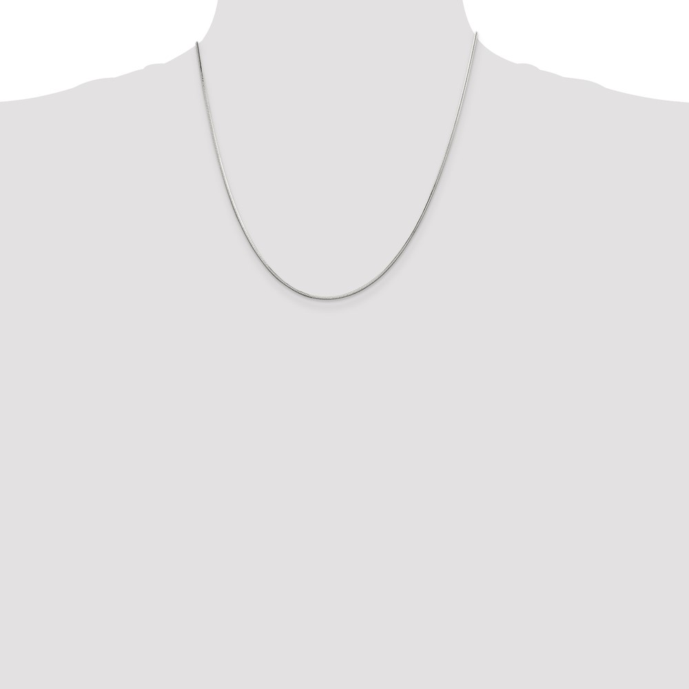 Sterling Silver 1.25mm Octagonal Snake Chain (QOS035-20)