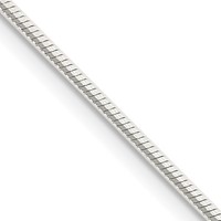 Sterling Silver 1.25mm Octagonal Snake Chain view 1
