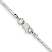 Sterling Silver 1.35mm Octagonal Snake Chain view 3