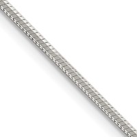 Sterling Silver 1.35mm Octagonal Snake Chain view 1