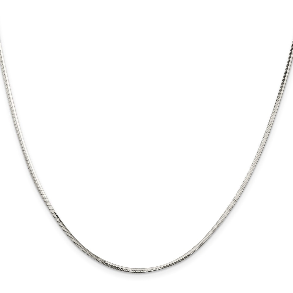 Sterling Silver 1.65mm Octagonal Snake Chain (QOS050-24)