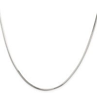 Sterling Silver 1.65mm Octagonal Snake Chain view 2