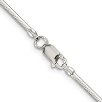 Sterling Silver 1.65mm Octagonal Snake Chain view 3