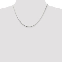 Sterling Silver 1.65mm Octagonal Snake Chain view 4