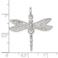 Sterling Silver Dragonfly Charm view 3