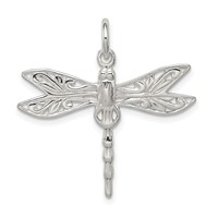 Sterling Silver Dragonfly Charm view 1
