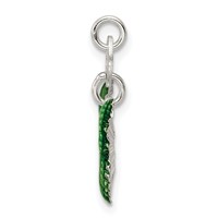 Sterling Silver Enameled Butterfly Charm view 2