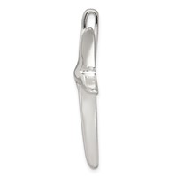 Sterling Silver Rhodium-plated Starfish Pendant view 2