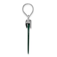 Sterling Silver Rhodium-plated 22mm Round Abalone Pendant view 2